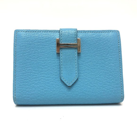 HERMES Blue Card Holder - Picture 1 of 12